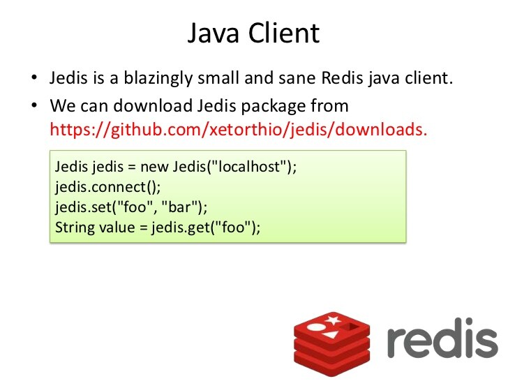 使用Java代码操作redis